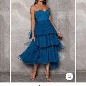 Mason dress, blue, size 6